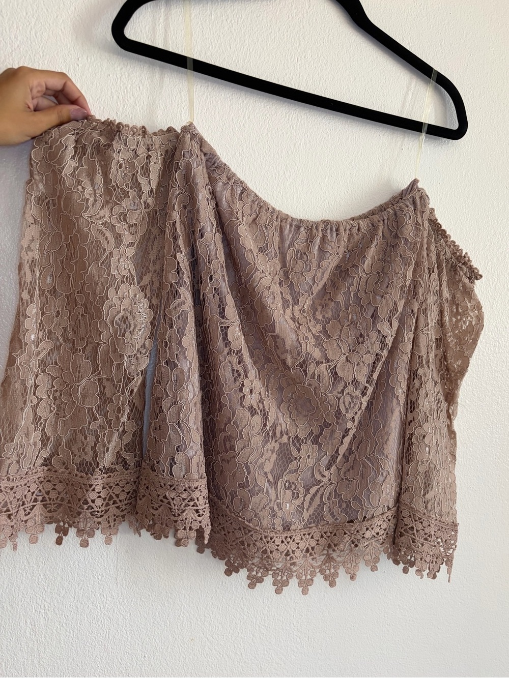 Lace Off-Shoulder Blouse NWT